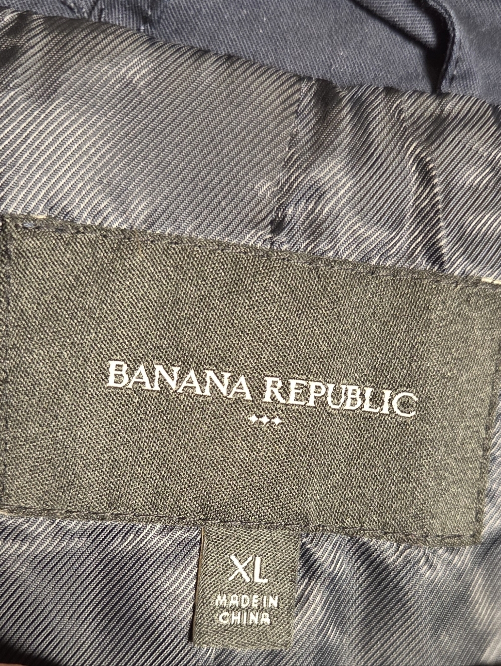 Banana Republic Classic Cotton Twill Trench Preppy Navy Lined 804230 Women's XL - Picture 4 of 15
